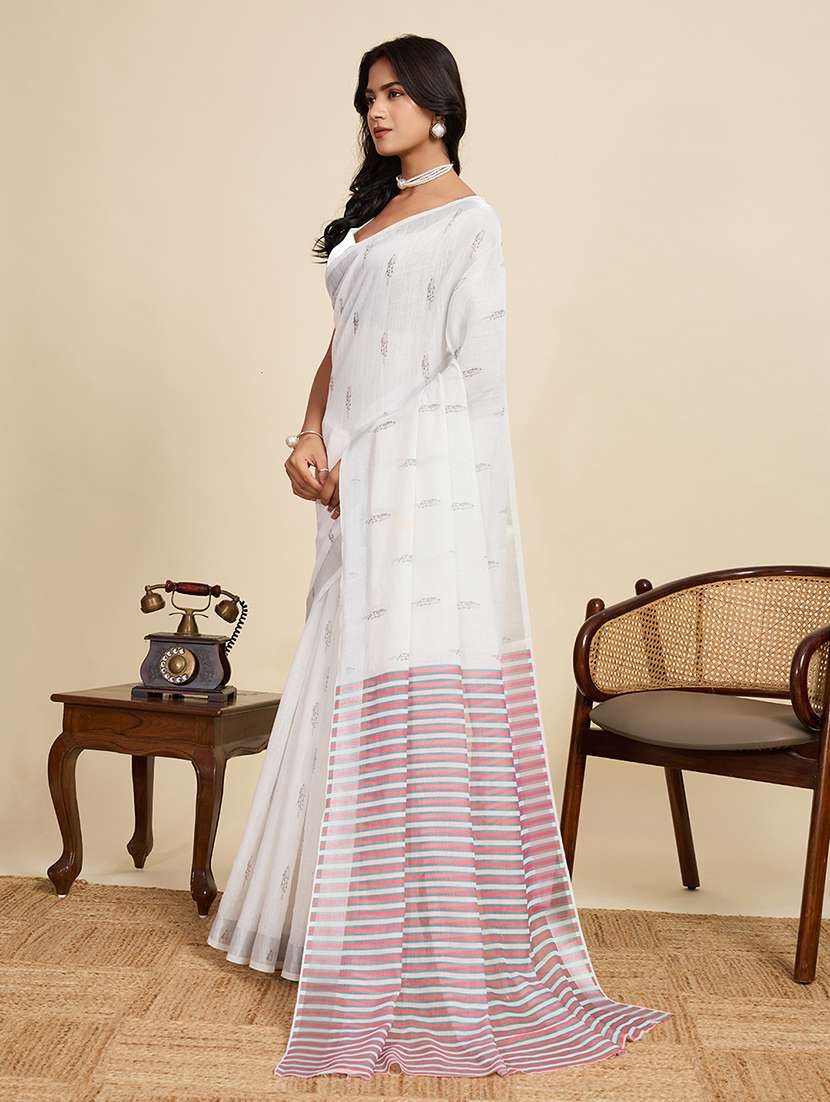 women printed casual wear saree with blouse - 22187852 -  Standard Image - 2