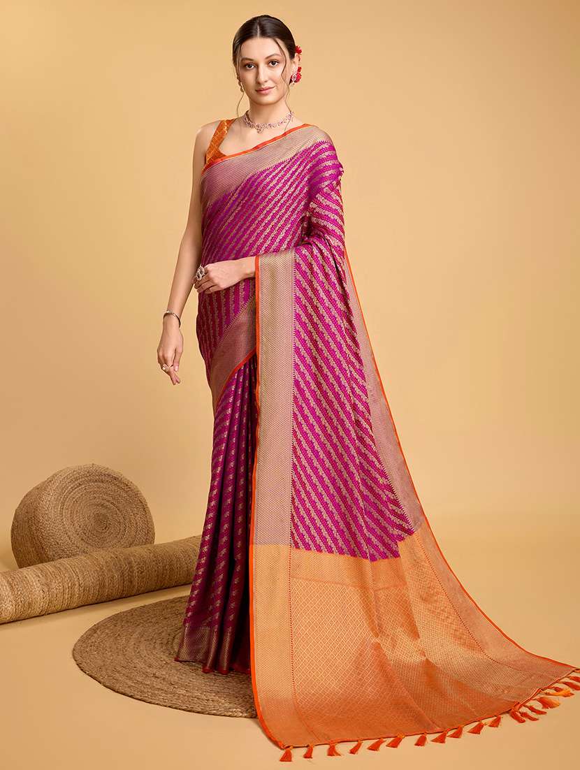 women self design patola saree with blouse
