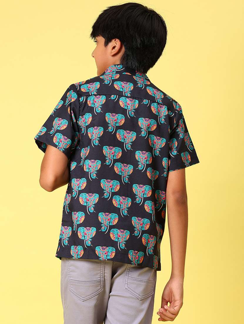 Boys Printed Short Sleeves Casual Shirt - 22214997 -  Standard Image - 2