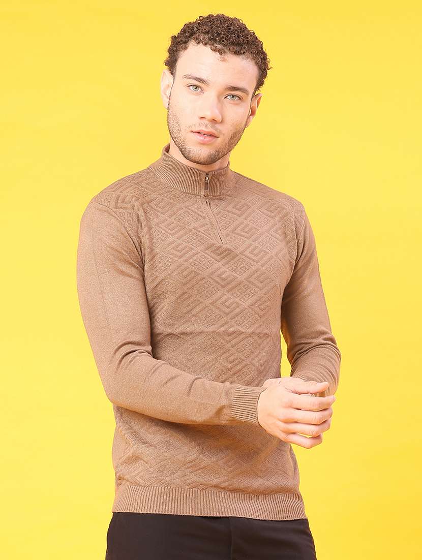 men self designed long sleeve pullover - 22215577 -  Standard Image - 2