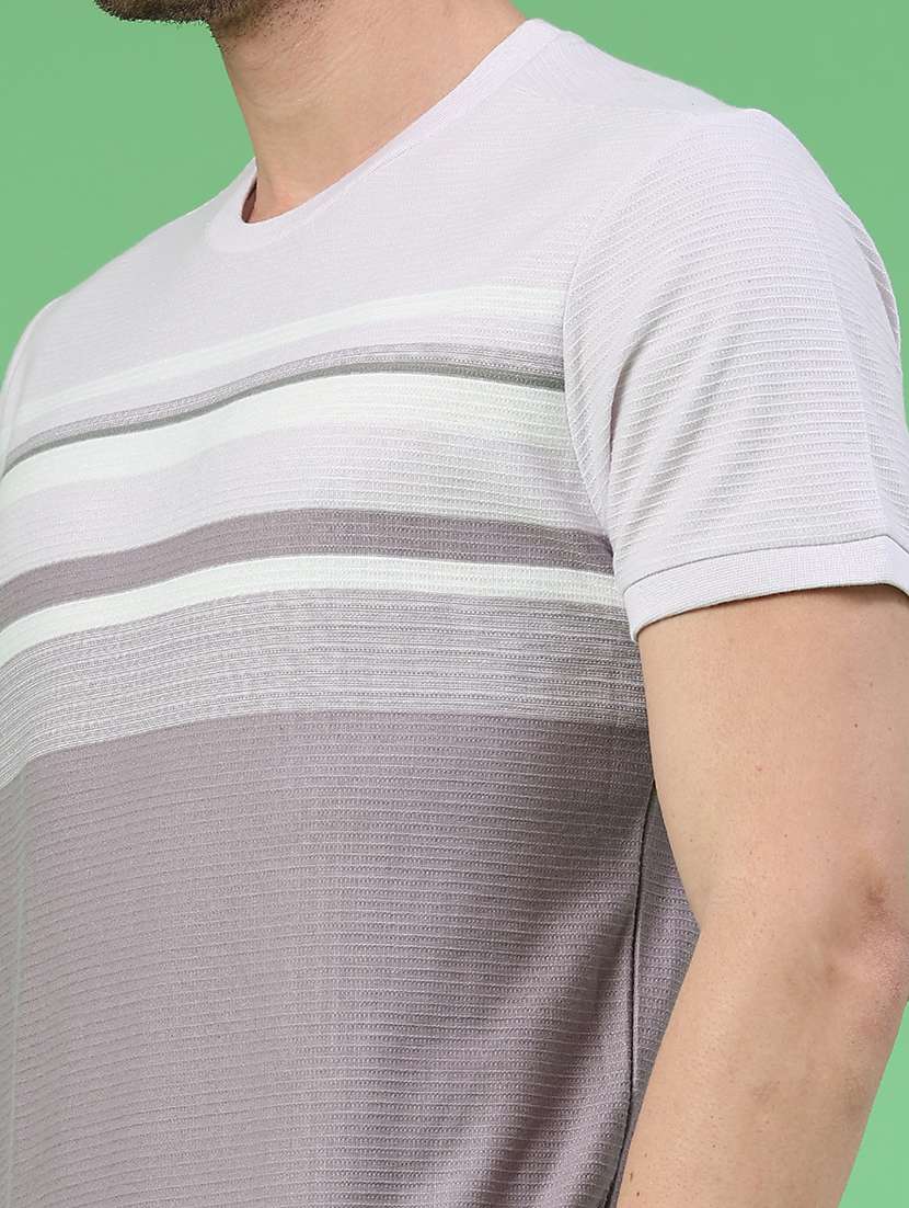 men striped short sleeve regular fit t-shirt - 22217079 -  Standard Image - 2