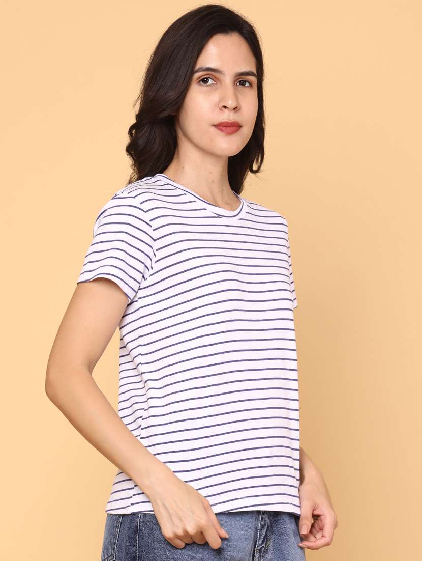 women striped short sleeve t-shirt - 22217099 -  Standard Image - 2