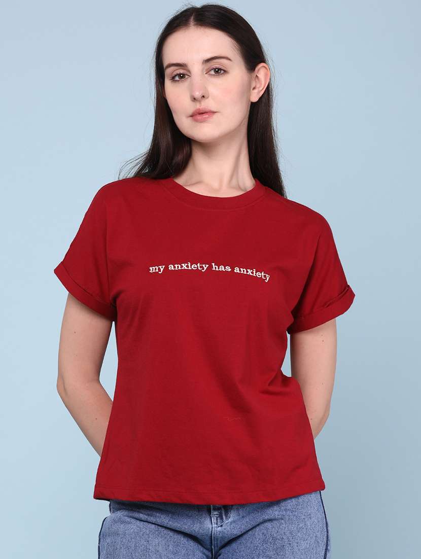 women embroidered short sleeves regular fit t-shirt - 22217121 -  Standard Image - 2