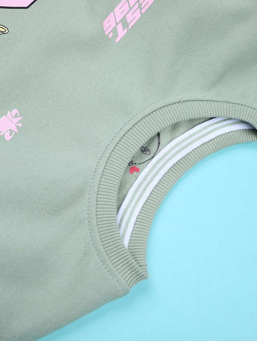 girls typographic long sleeve sweatshirt - 22217150 -  Standard Image - 2