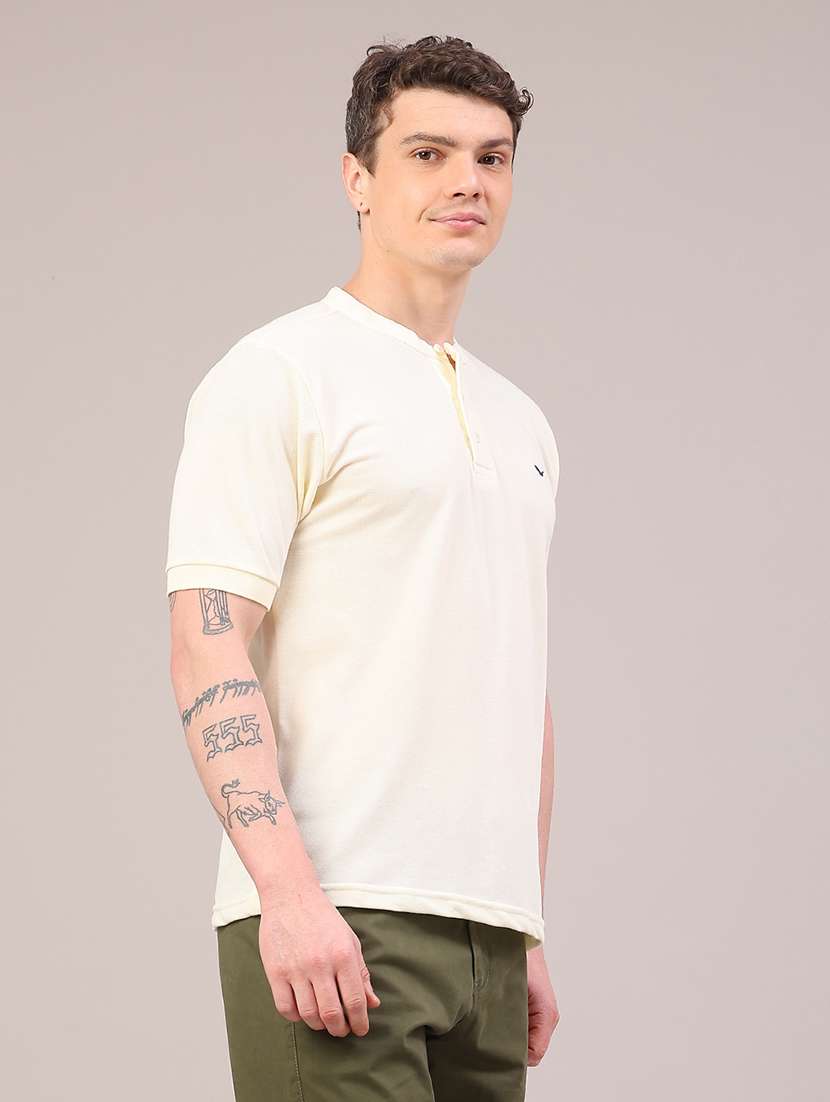 men solid short sleeve regular fit t-shirt - 22217341 -  Standard Image - 2