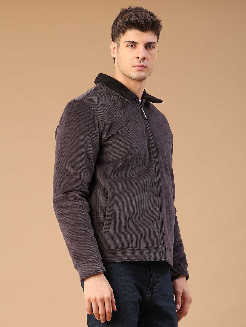 men solid long sleeve casual jacket - 22217373 -  Standard Image - 2
