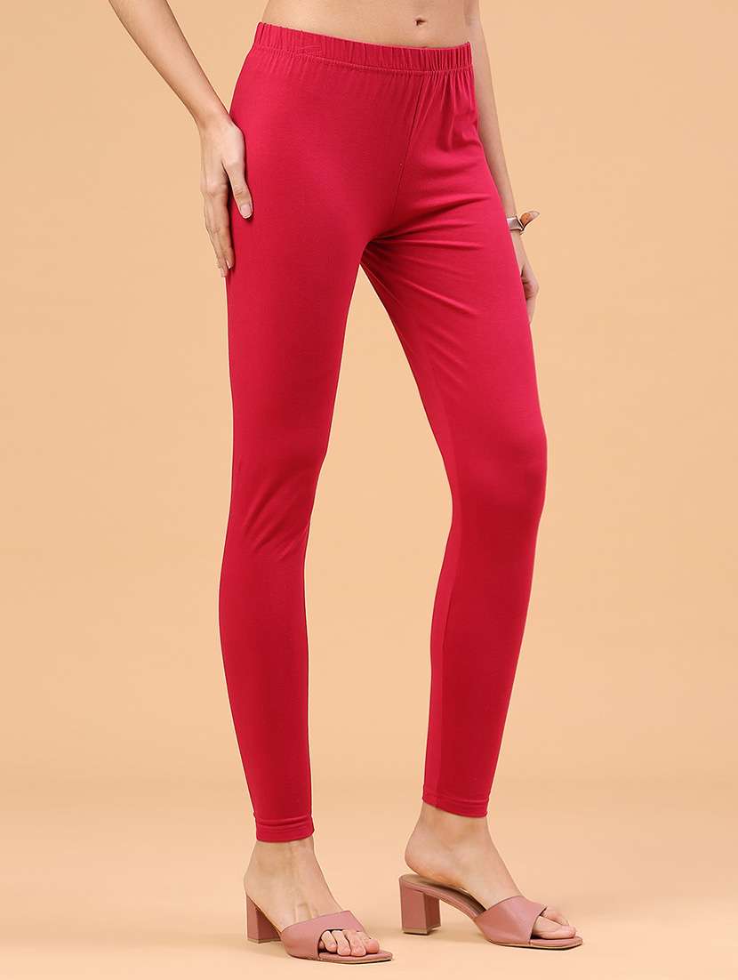 women solid mid rise legging - 22217449 -  Standard Image - 2