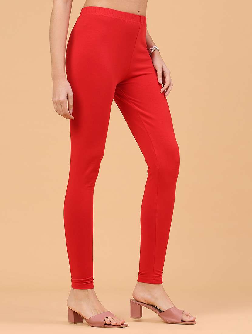Women Solid Mid Rise Legging - 22217450 -  Standard Image - 2