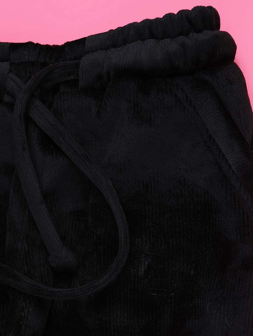 girls solid mid rise winterwear cargo - 22217521 -  Standard Image - 2