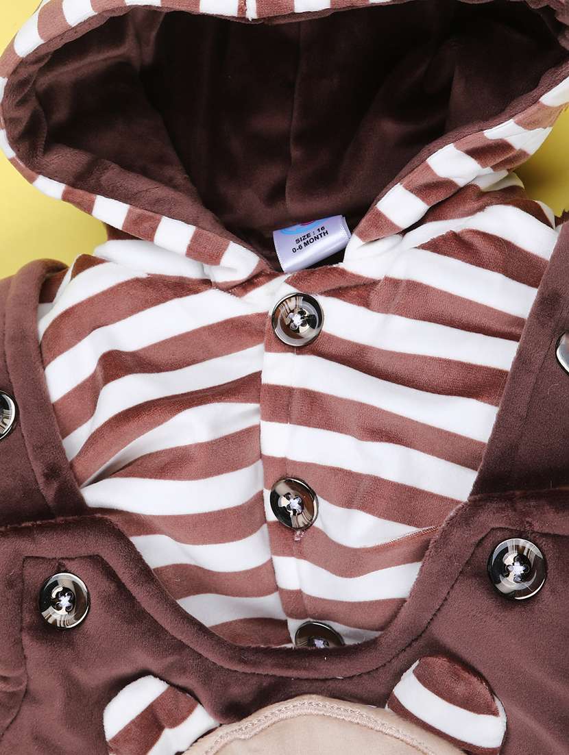 girls striped long sleeve winterwear dungaree set - 22217598 -  Standard Image - 2