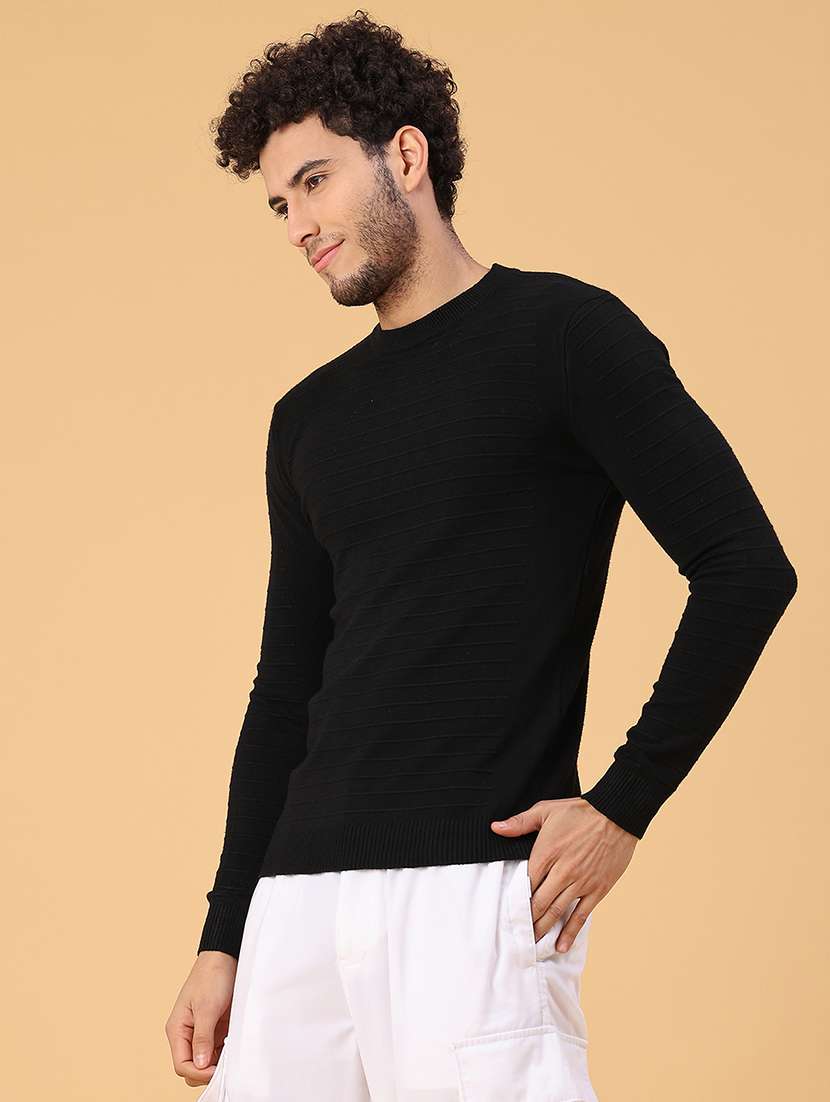 men self design long sleeve regular fit pullover  - 22217648 -  Standard Image - 2