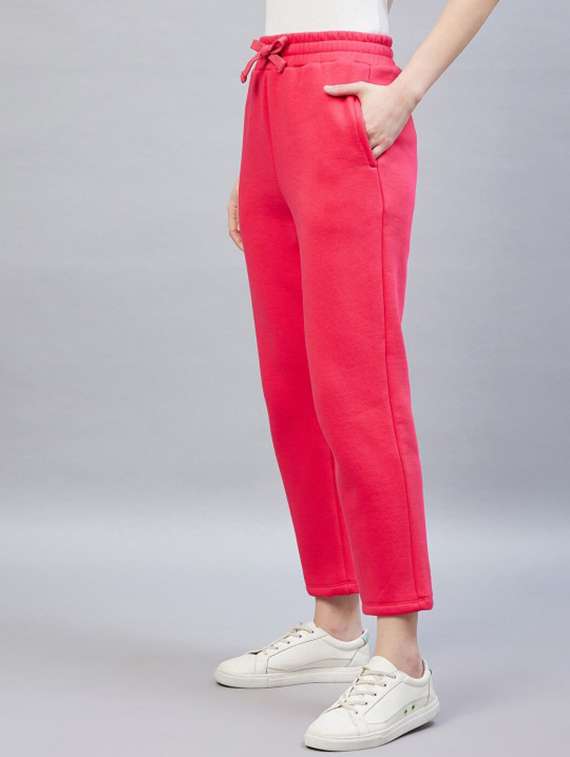 women solid mid rise track pant - 22217675 -  Standard Image - 2