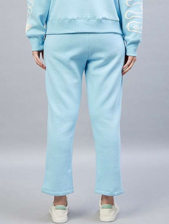 women solid mid rise track pant - 22217678 -  Standard Image - 2