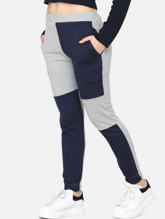 women color blocked mid rise jogger - 22217725 -  Standard Image - 2