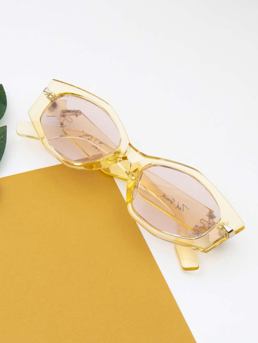 ted smith  women oval frame sunglasses