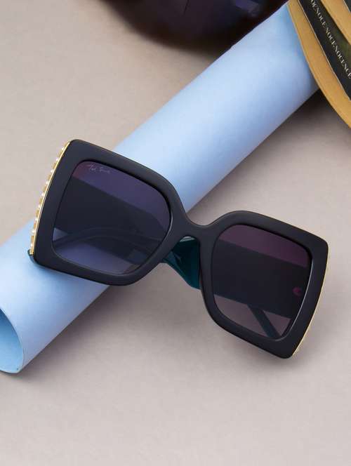 ted smith  women over-sized sunglasses i 100% uv protection i grey graded colour lens - 22217812 -  Standard Image - 0