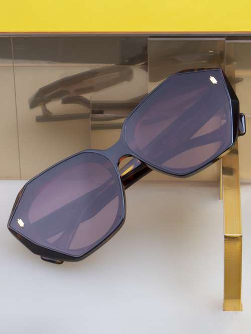 ted smith  women cateye sunglasses i 100% uv protection i brown graded colour lens - 22217814 -  Standard Image - 0