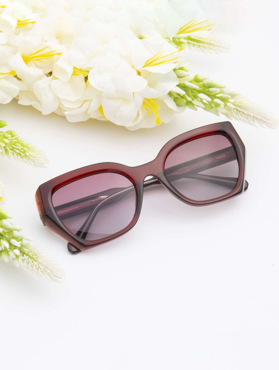 ted smith  women cat-eye sunglasses uv protection