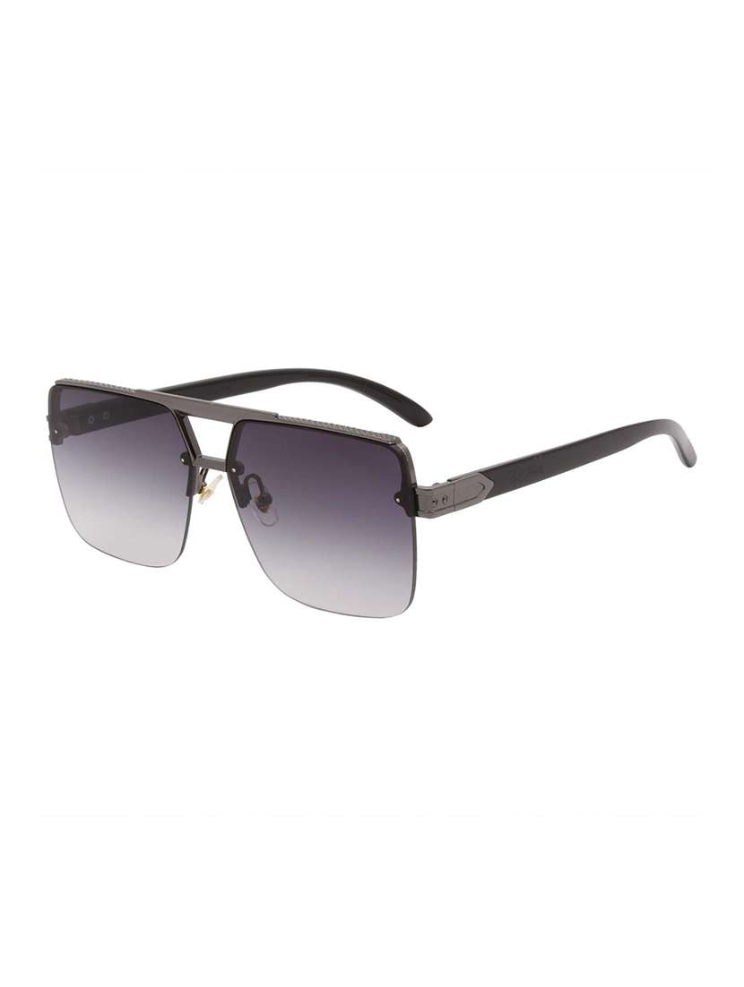 ted smith unisex aviator sunglasses i 100% uv protection  i  grey graded colour lens - 22217825 -  Standard Image - 2