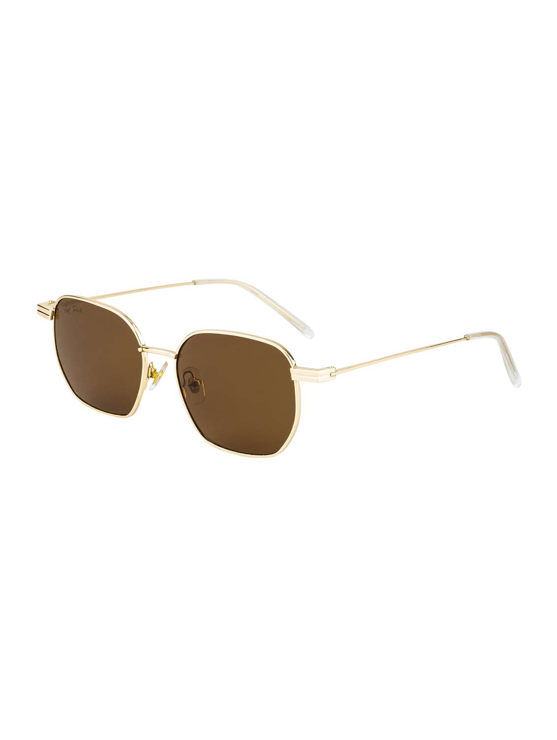 ted smith unisex hexagon sunglasses i 100% uv protection  i  brown colour lens - 22217829 -  Standard Image - 2