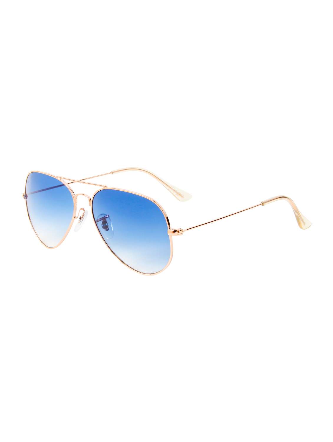 ted smith unisex aviator sunglasses i 100% uv protection  i  blue graded colour lens - 22217839 -  Standard Image - 2