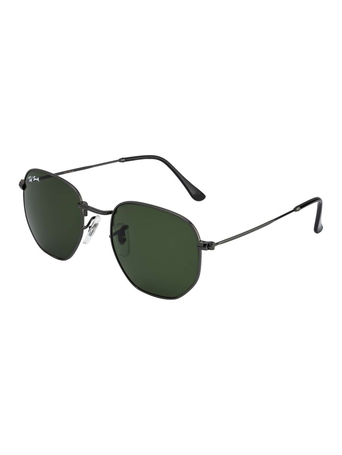 ted smith unisex hexagnal sunglasses i 100% uv protection  i  dark green colour lens - 22217844 -  Standard Image - 2