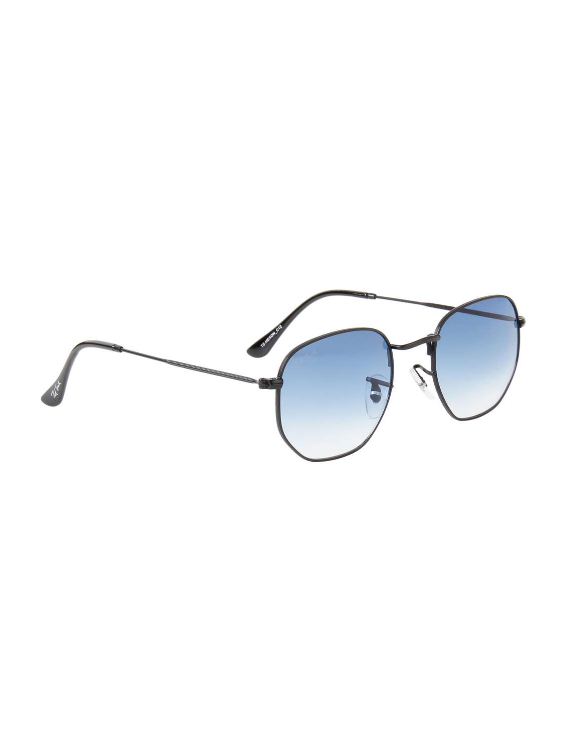 ted smith unisex hexagnal sunglasses i 100% uv protection  i  blue graded colour lens - 22217846 -  Standard Image - 2