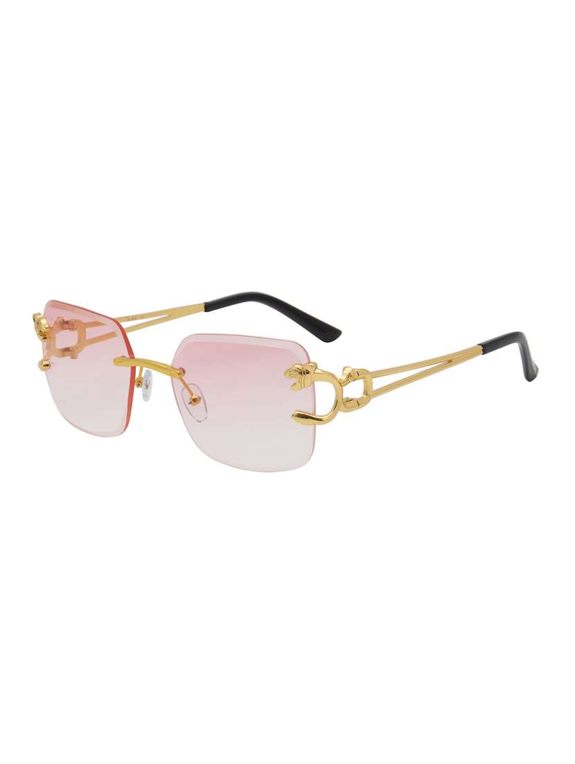 ted smith unisex wayfarer sunglasses i 100% uv protection  i  pink colour lens - 22217857 -  Standard Image - 2