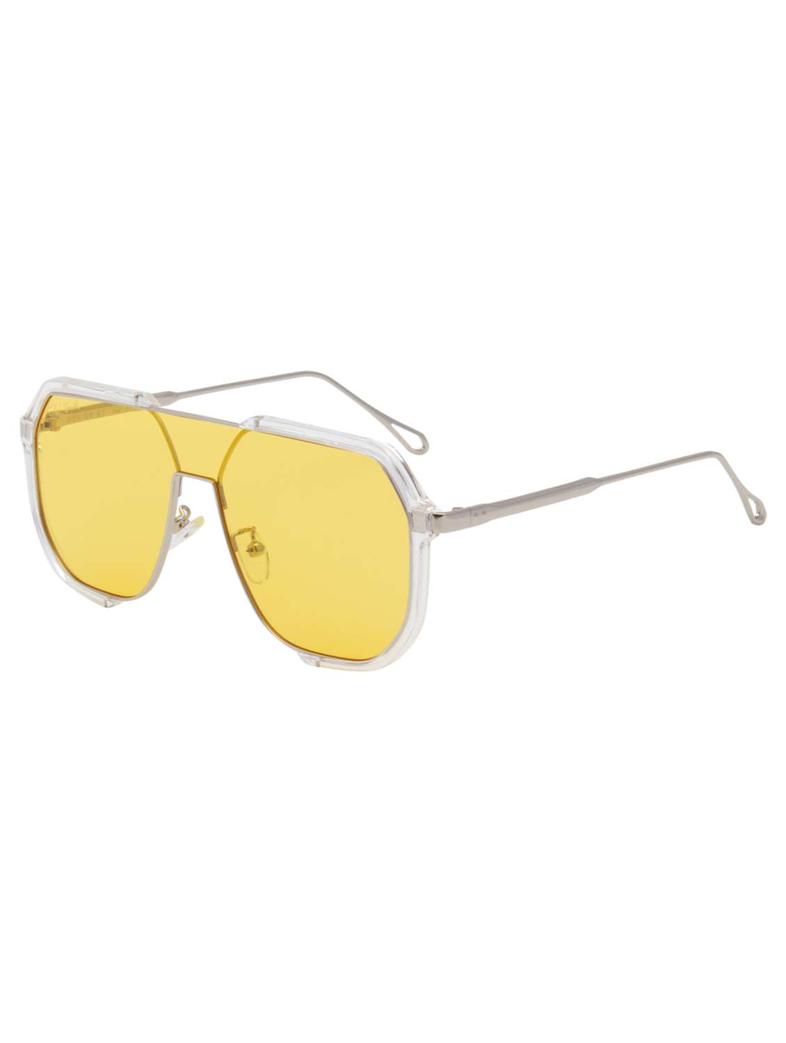 ted smith unisex aviator sunglasses i 100% uv protection  i  yellow colour lens - 22217872 -  Standard Image - 2