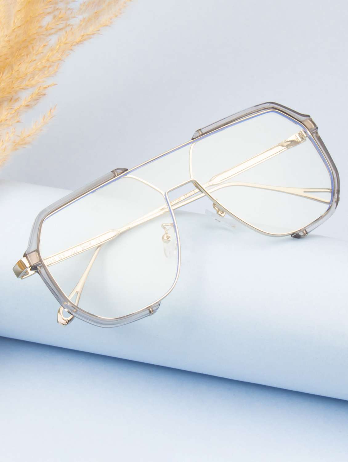 ted smith unisex aviator sunglasses i 100% uv protection  i  clear colour lens