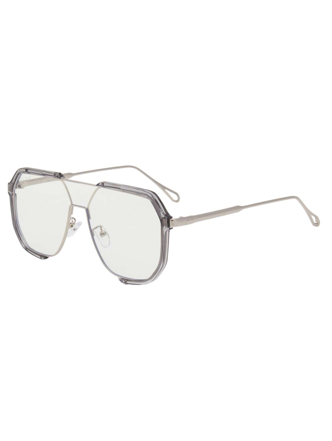 ted smith unisex aviator sunglasses i 100% uv protection  i  clear colour lens - 22217873 -  Standard Image - 2