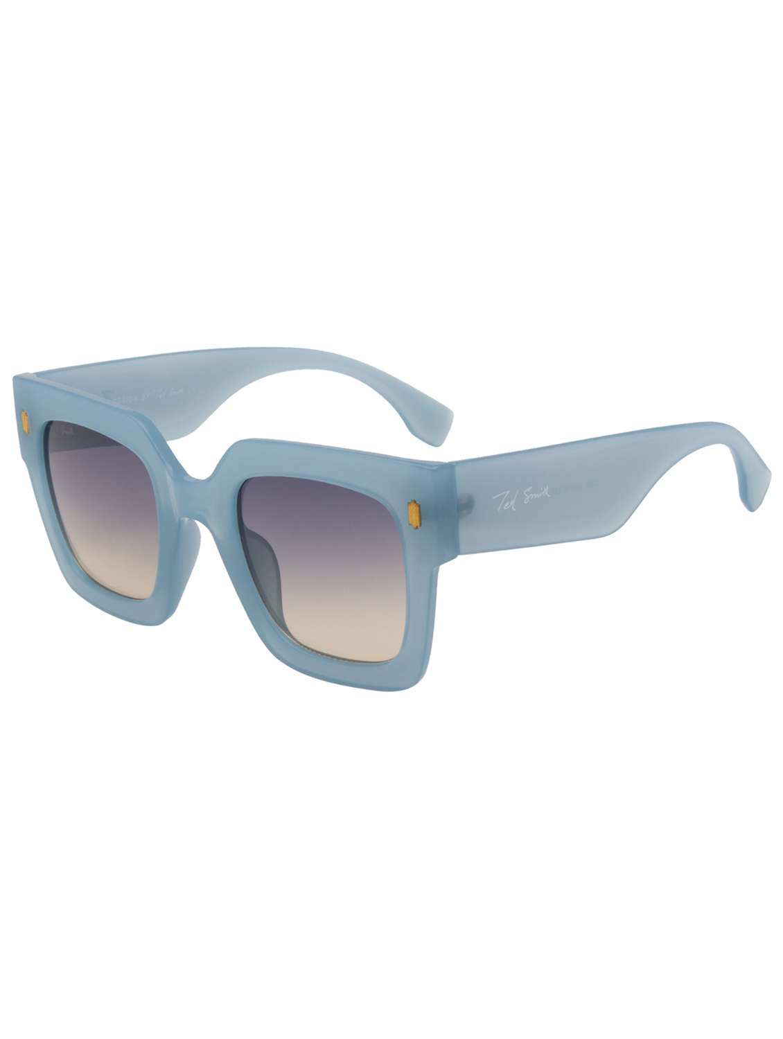 ted smith unisex wayfarer sunglasses i 100% uv protection  i  brown graded colour lens - 22217881 -  Standard Image - 2