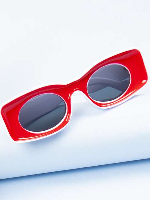 ted smith unisex wayfarer sunglasses i 100% uv protection  i  grey colour lens - 22217897 -  Standard Image - 0