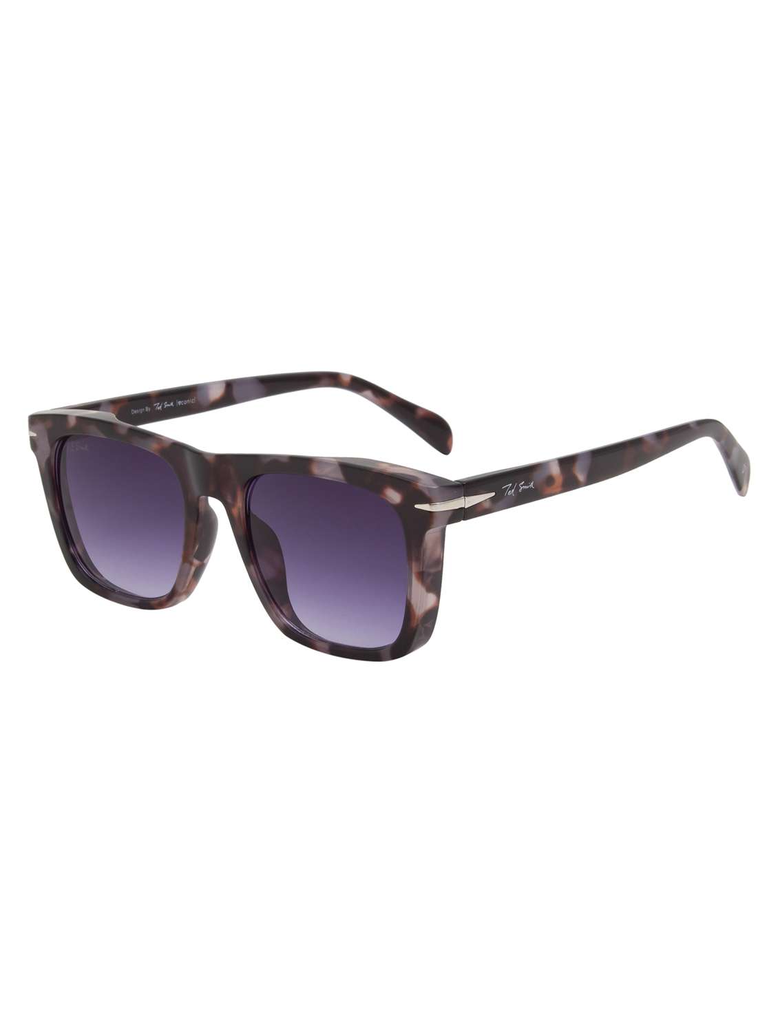 ted smith unisex wayfarer sunglasses i 100% uv protection  i  purple grad colour lens - 22217931 -  Standard Image - 2
