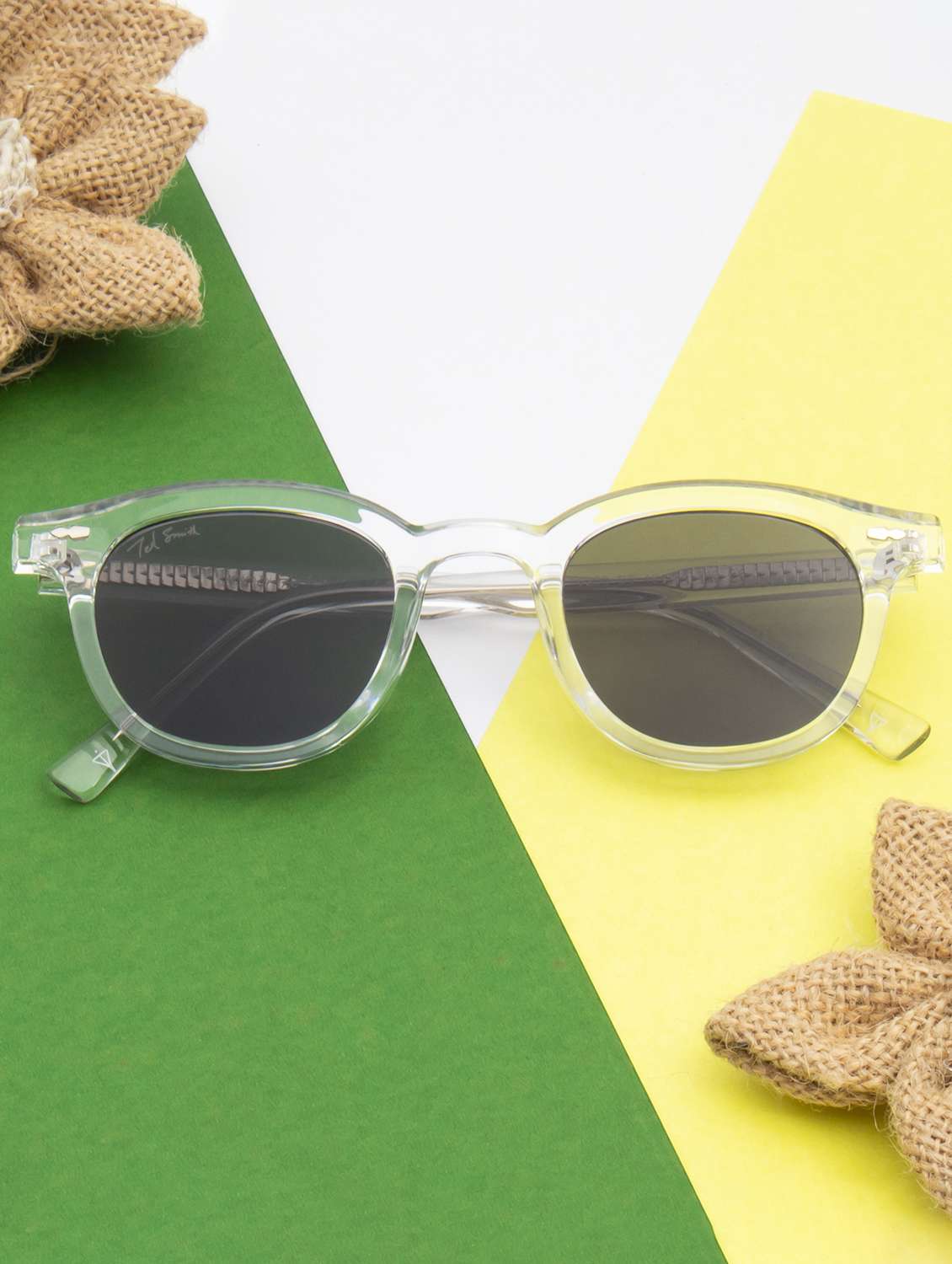 ted smith unisex wayfarer sunglasses i 100% uv protection  i  grey colour lens