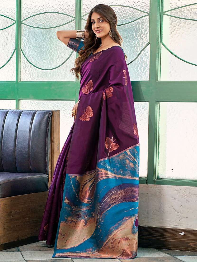women self design banarasi saree with blouse - 22217939 -  Standard Image - 2