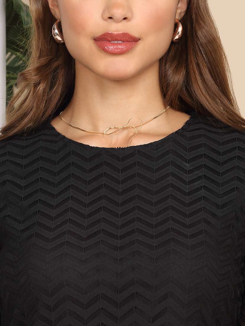 women self designed three quarter sleeve a-line dress - 22217998 -  Standard Image - 7