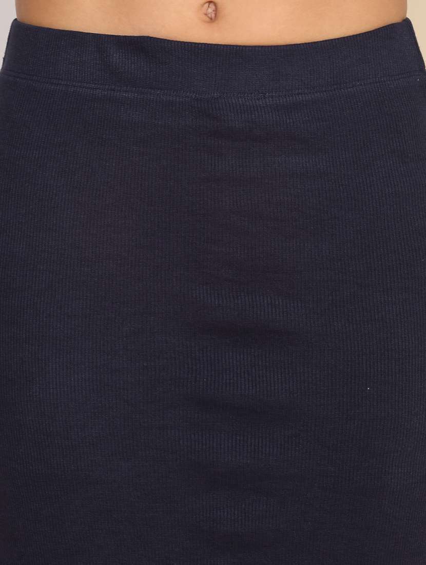 women solid top and skirt co-ord set - 22218013 -  Standard Image - 7