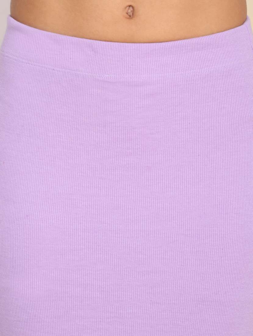 women solid top and skirt co-ord set - 22218017 -  Standard Image - 7