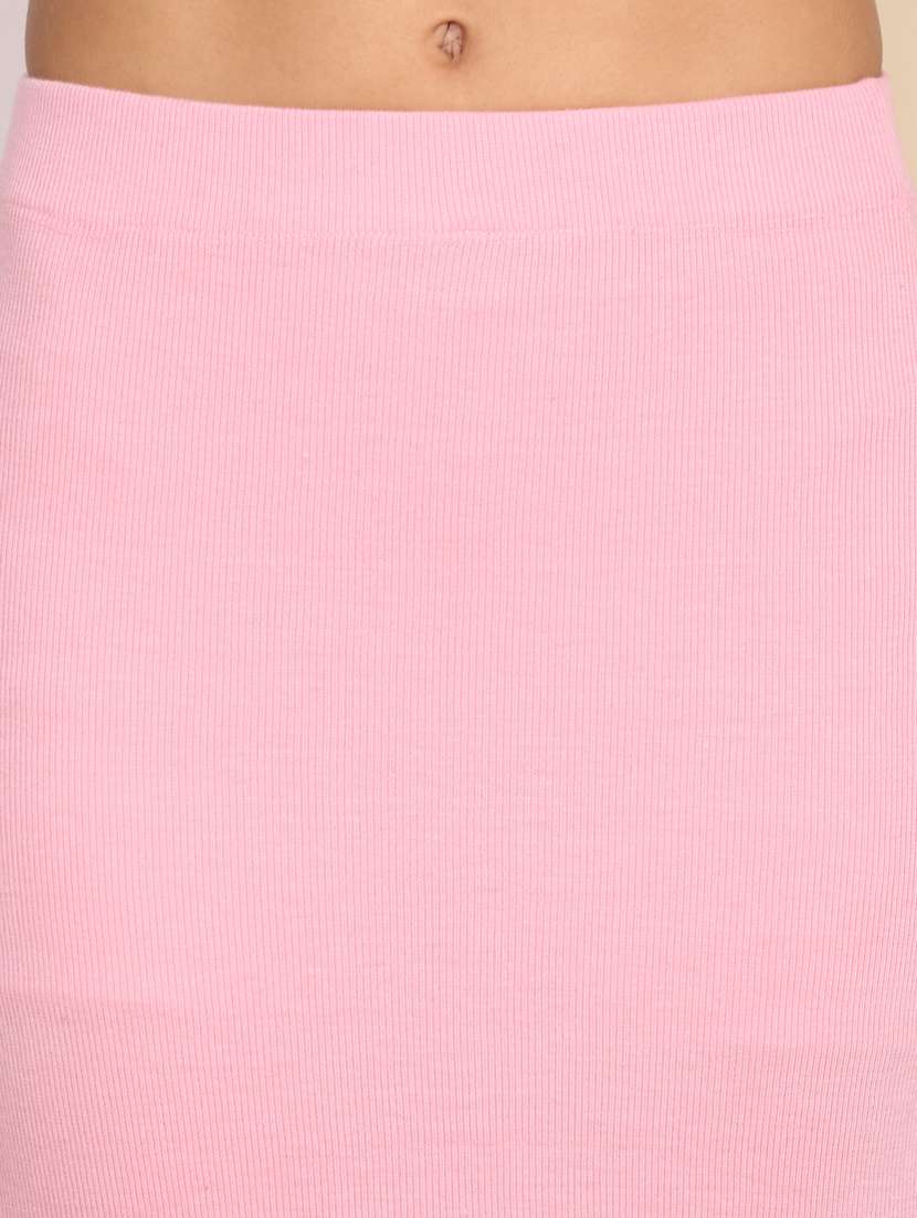 women solid top and skirt co-ord set - 22218019 -  Standard Image - 7