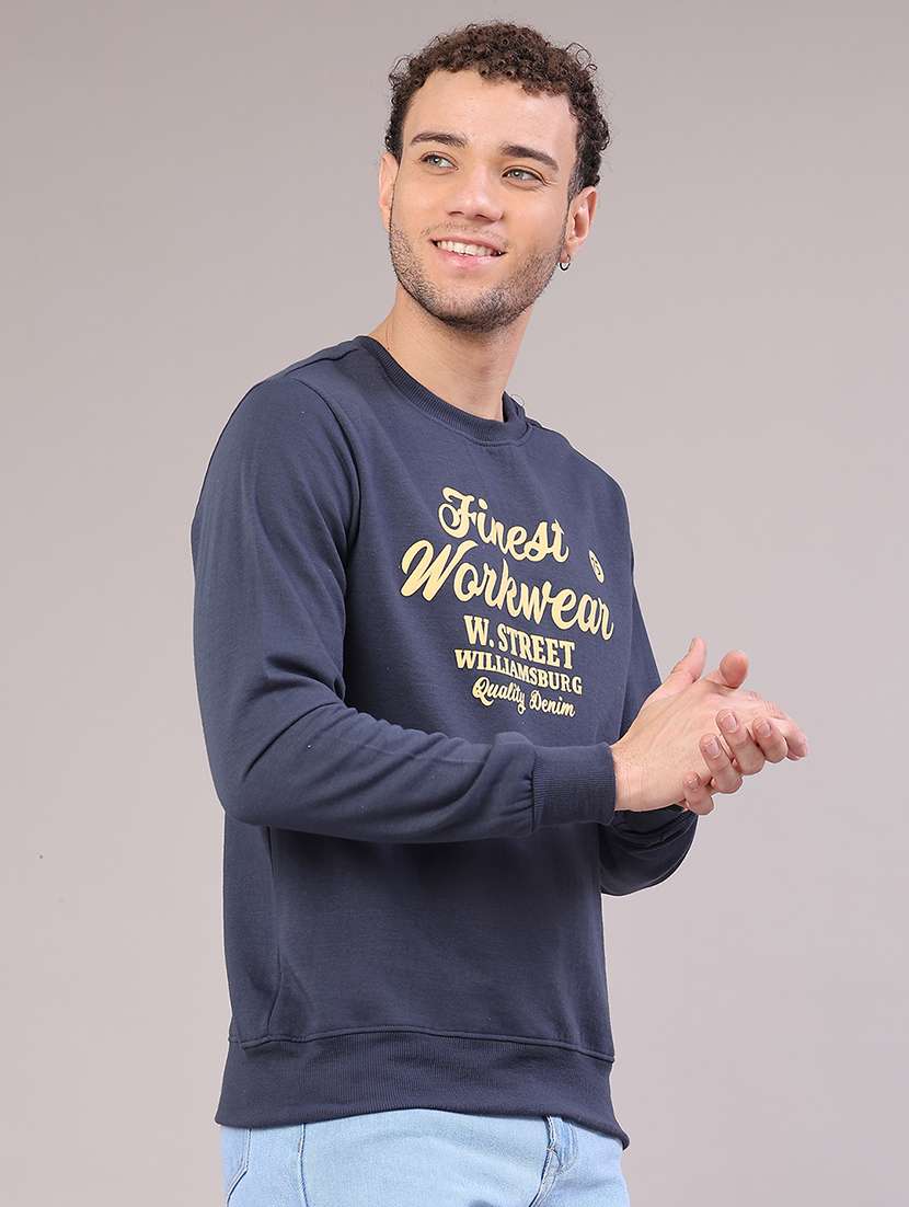 men printed long sleeve sweatshirt - 22218103 -  Standard Image - 2