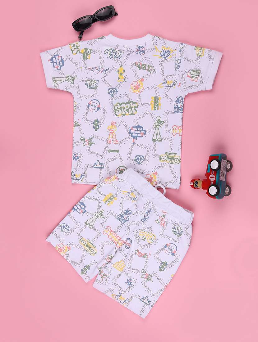 boys t-shirt and shorts co-ord set - 22218104 -  Standard Image - 2