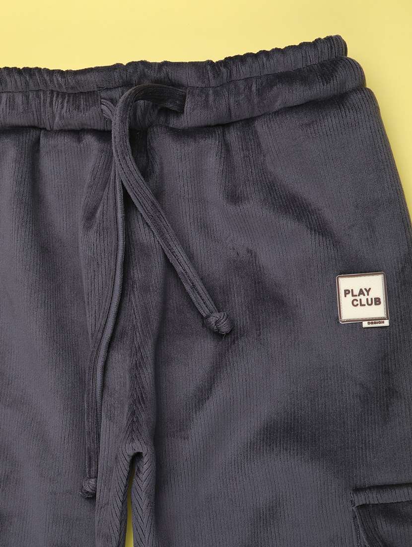 girls solid mid rise winterwear cargo - 22218119 -  Standard Image - 2