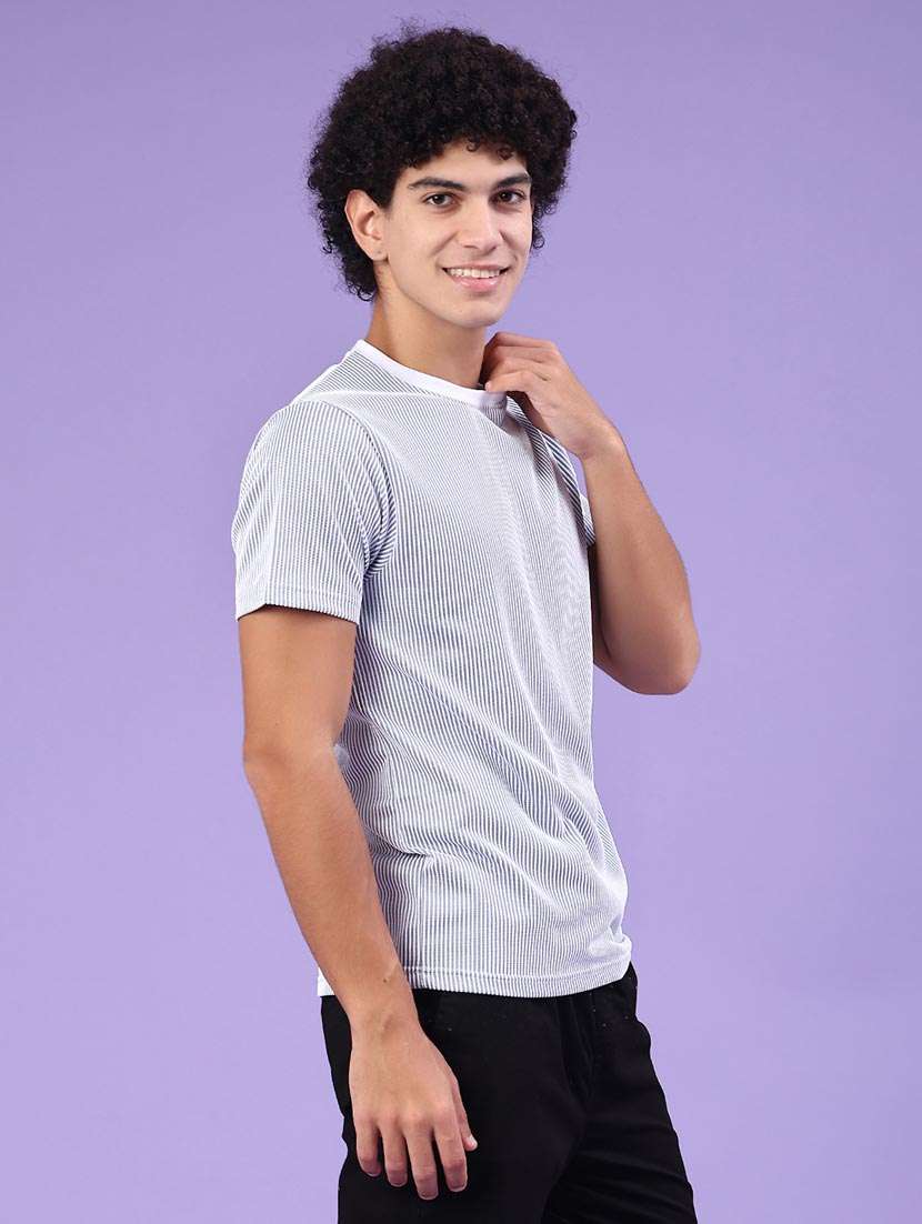 men striped short sleeve sport t-shirt - 22218125 -  Standard Image - 2