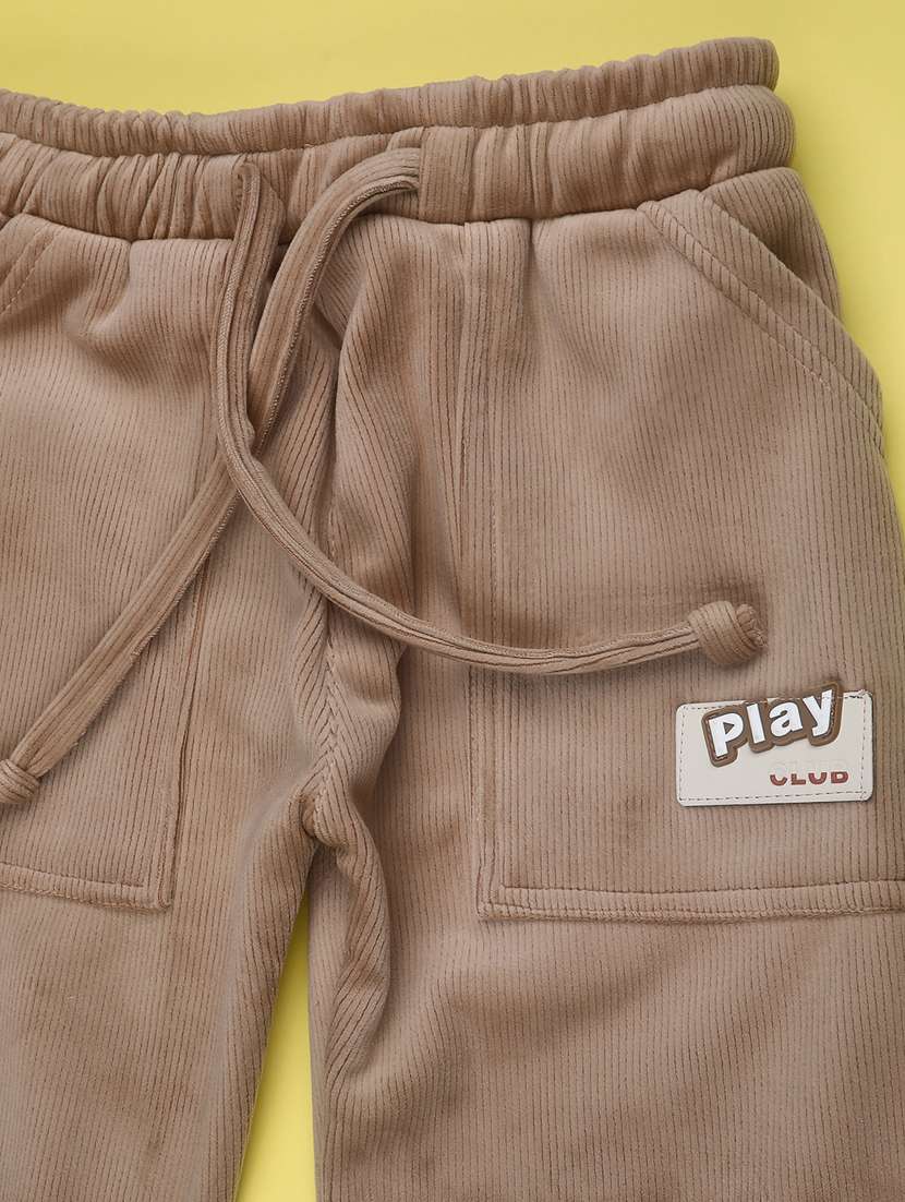 girls solid mid rise winterwear cargo - 22218162 -  Standard Image - 2