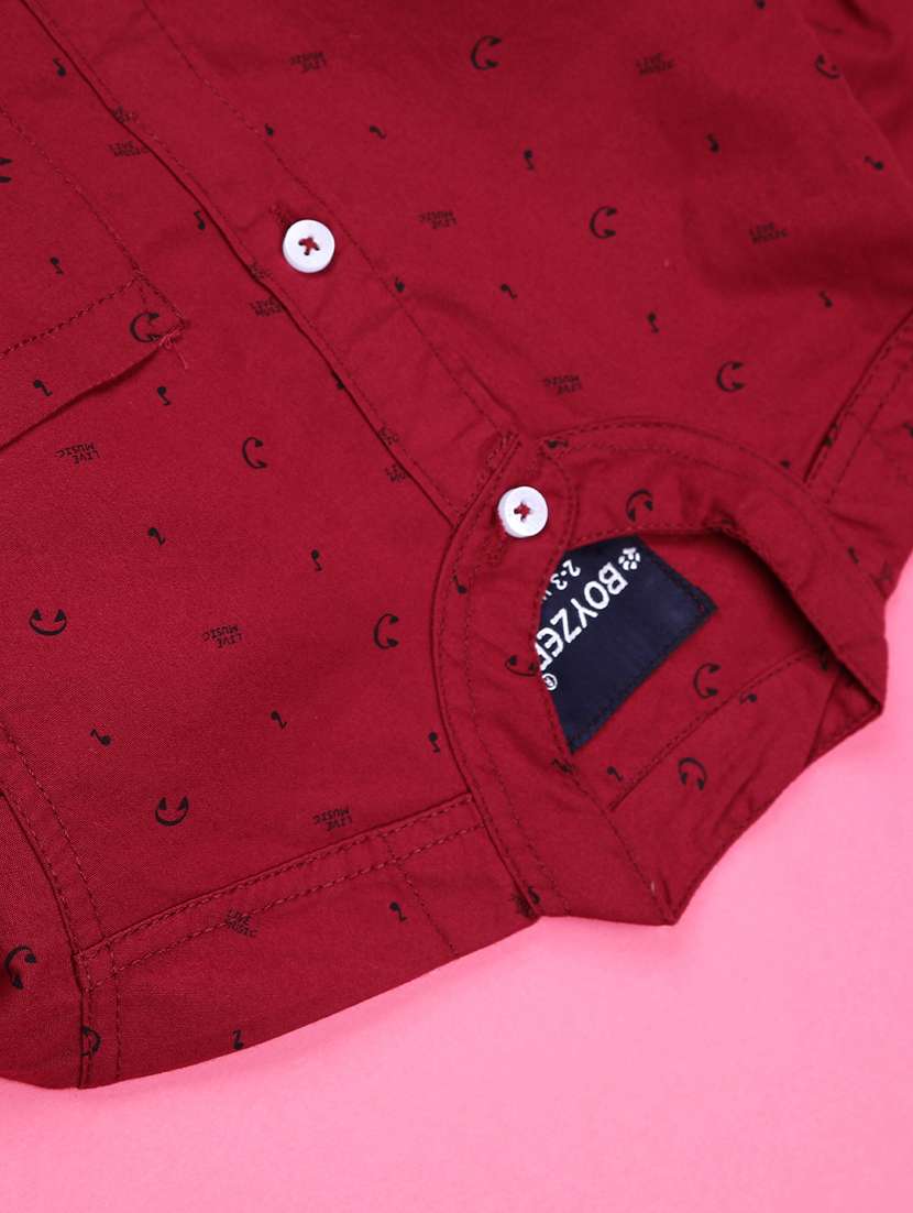 boys printed round neck shirt - 22218165 -  Standard Image - 2