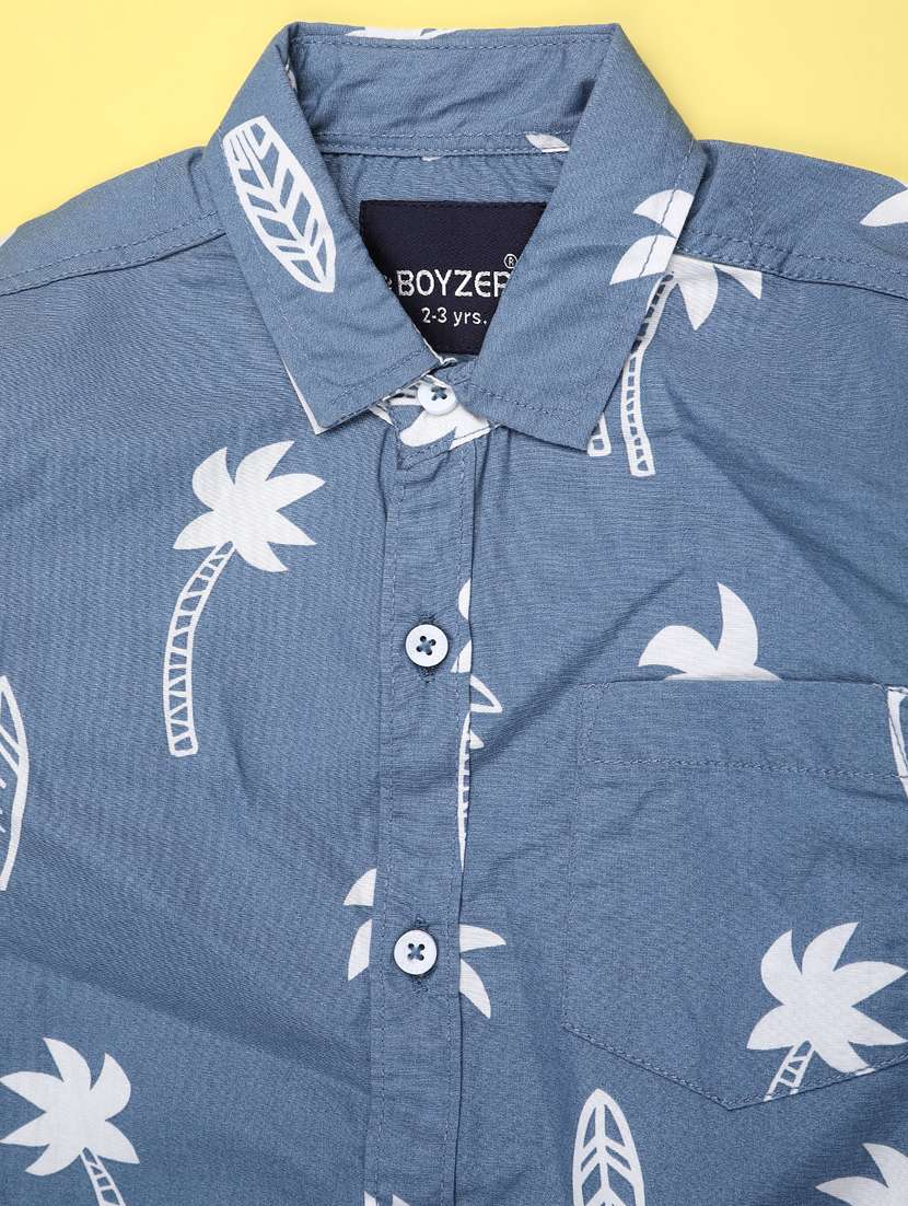 boys printed collared regular shirt - 22218168 -  Standard Image - 2