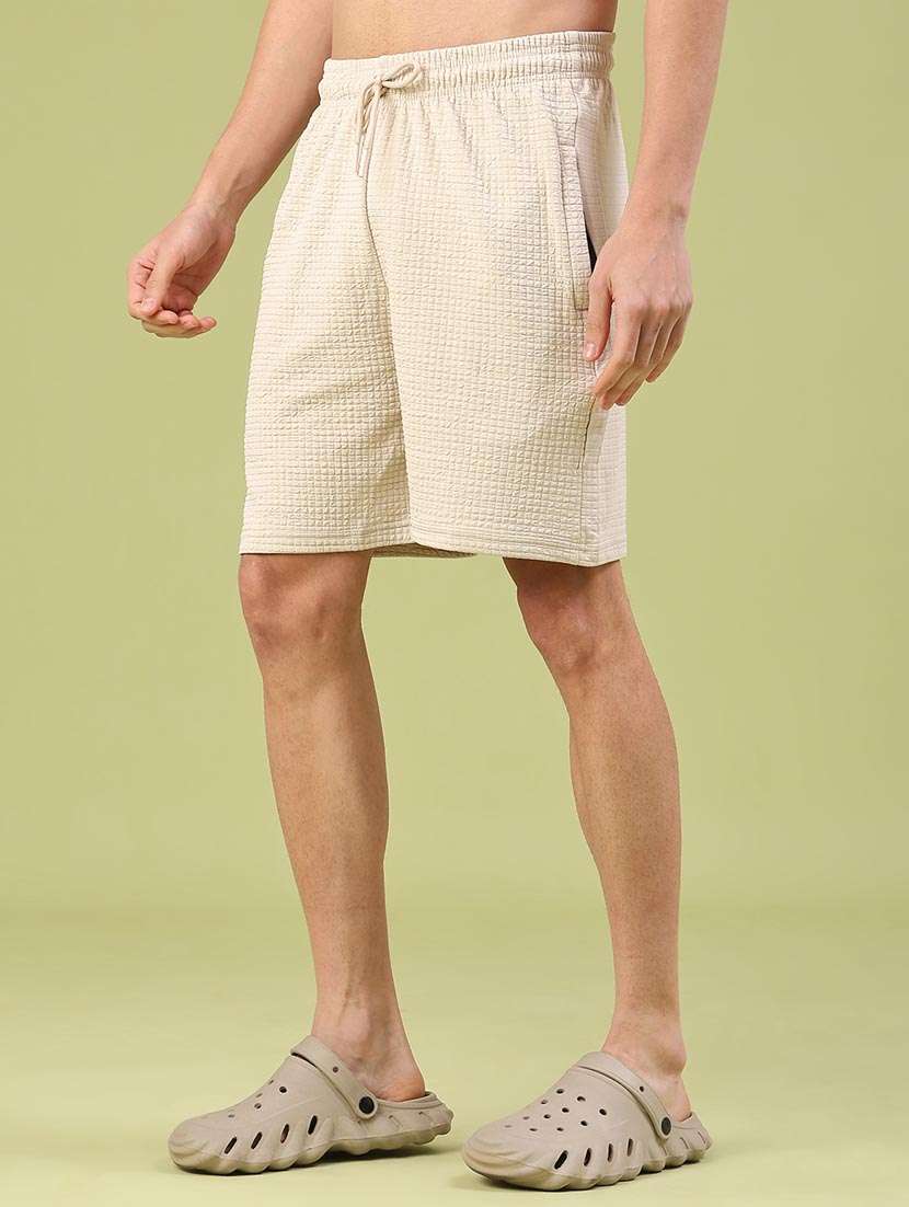 men self design mid rise regular fit shorts - 22218182 -  Standard Image - 2
