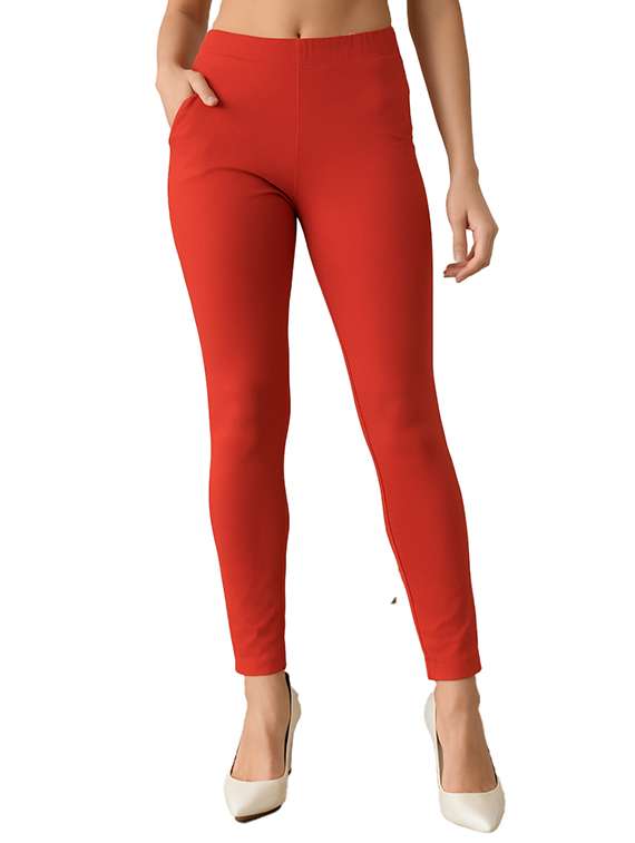 women solid mid rise anke length legging - 22218408 -  Standard Image - 2