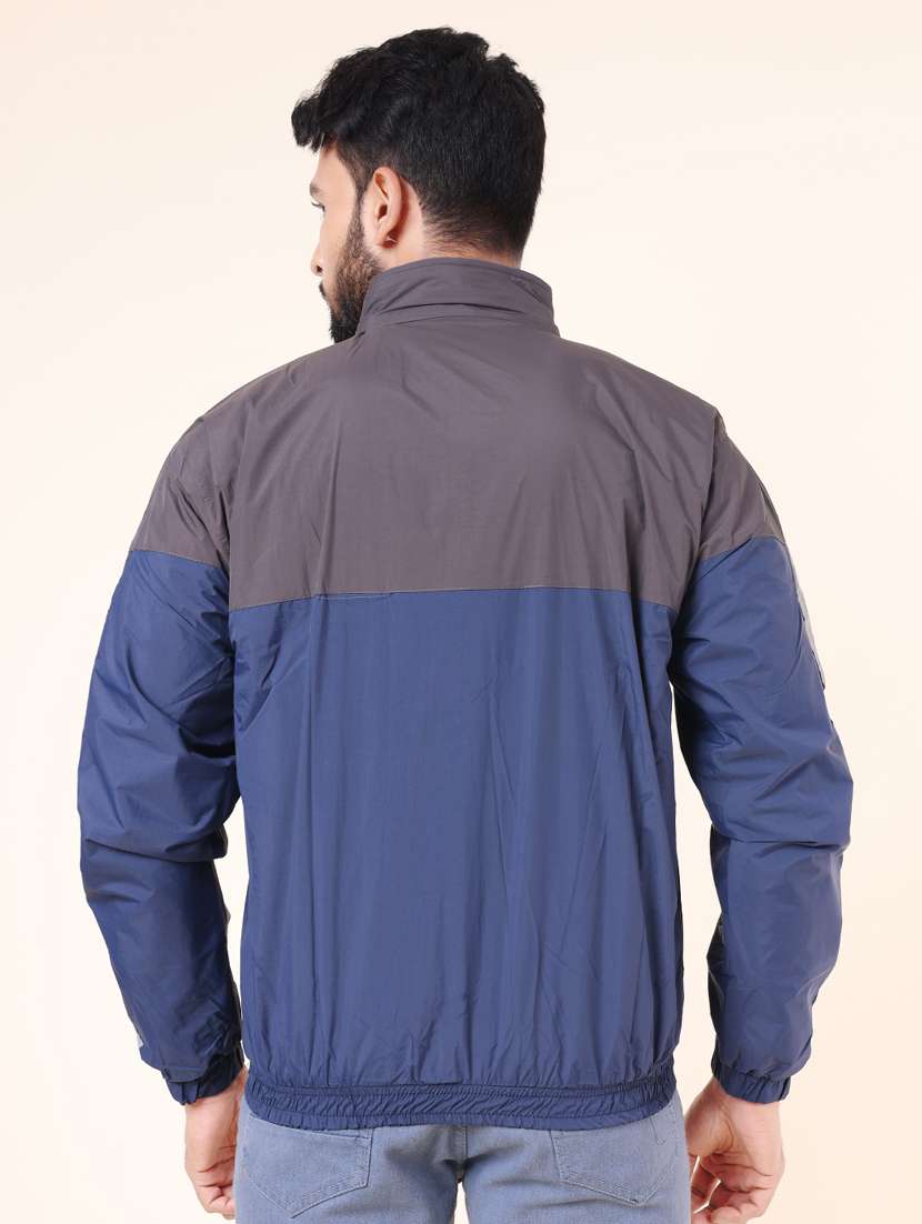 men color block long sleeve windcheater jacket - 22218428 -  Standard Image - 2